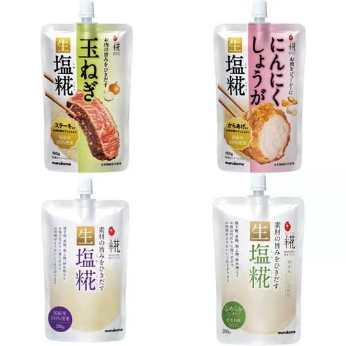 【直邮】日本Marukome丸米生盐花生姜大蒜混合制成腌制调味料理酱