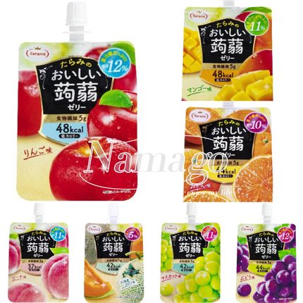 【直邮】日本Tarami果味吸吸乐白桃橙子葡萄苹果低脂低卡解馋零食