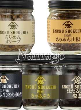 日本直邮远忠食品海苔泥腌渍蜂斗菜碎山椒沙丁鱼鱿鱼小银鱼拌饭料