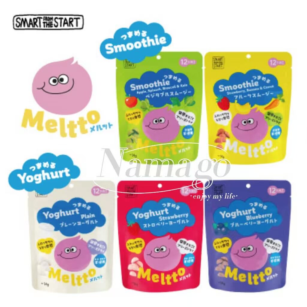 日本直邮Meltto宝宝溶豆冻干草莓蓝莓酸奶蔬菜无添加营养零食点心