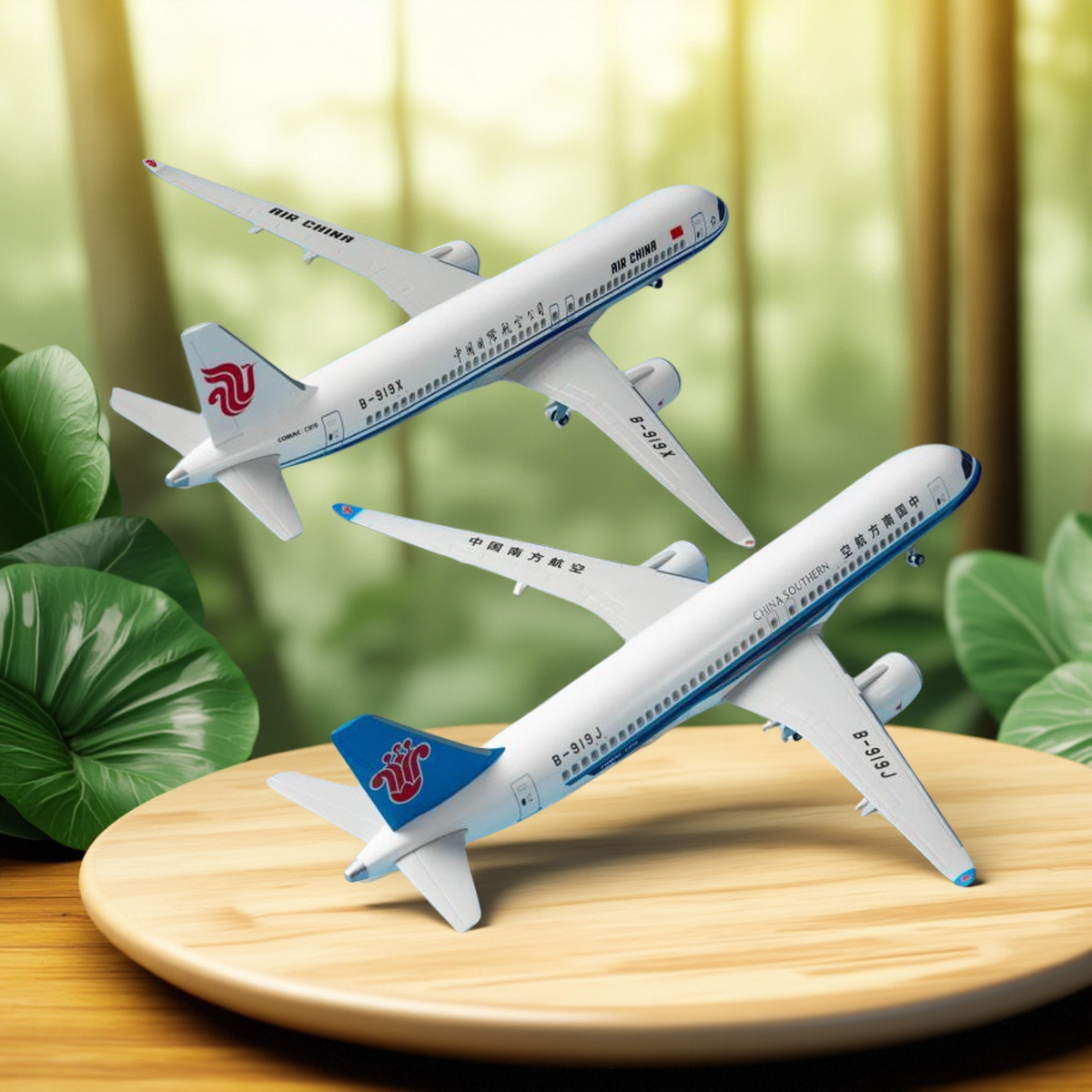 C919南方航空国航东航真航模收藏礼品带灯起落架可拆卸