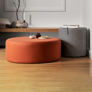 家用小墩子网红单人试衣间穿鞋 试鞋 脚踏 店换鞋 北欧圆形沙发凳服装