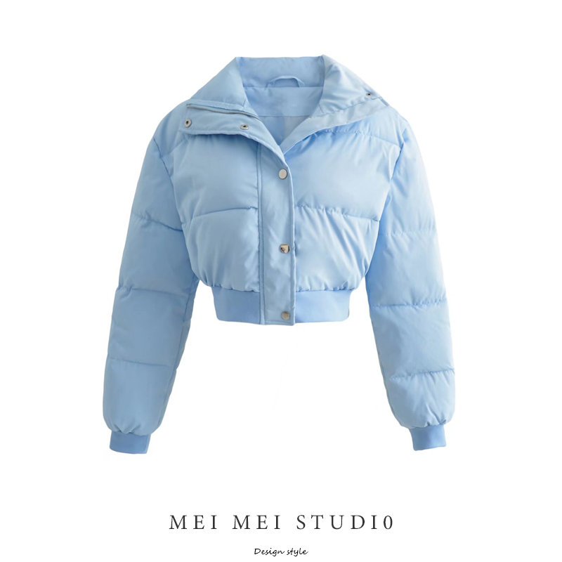 欧美短款聚酯纤维时尚外套