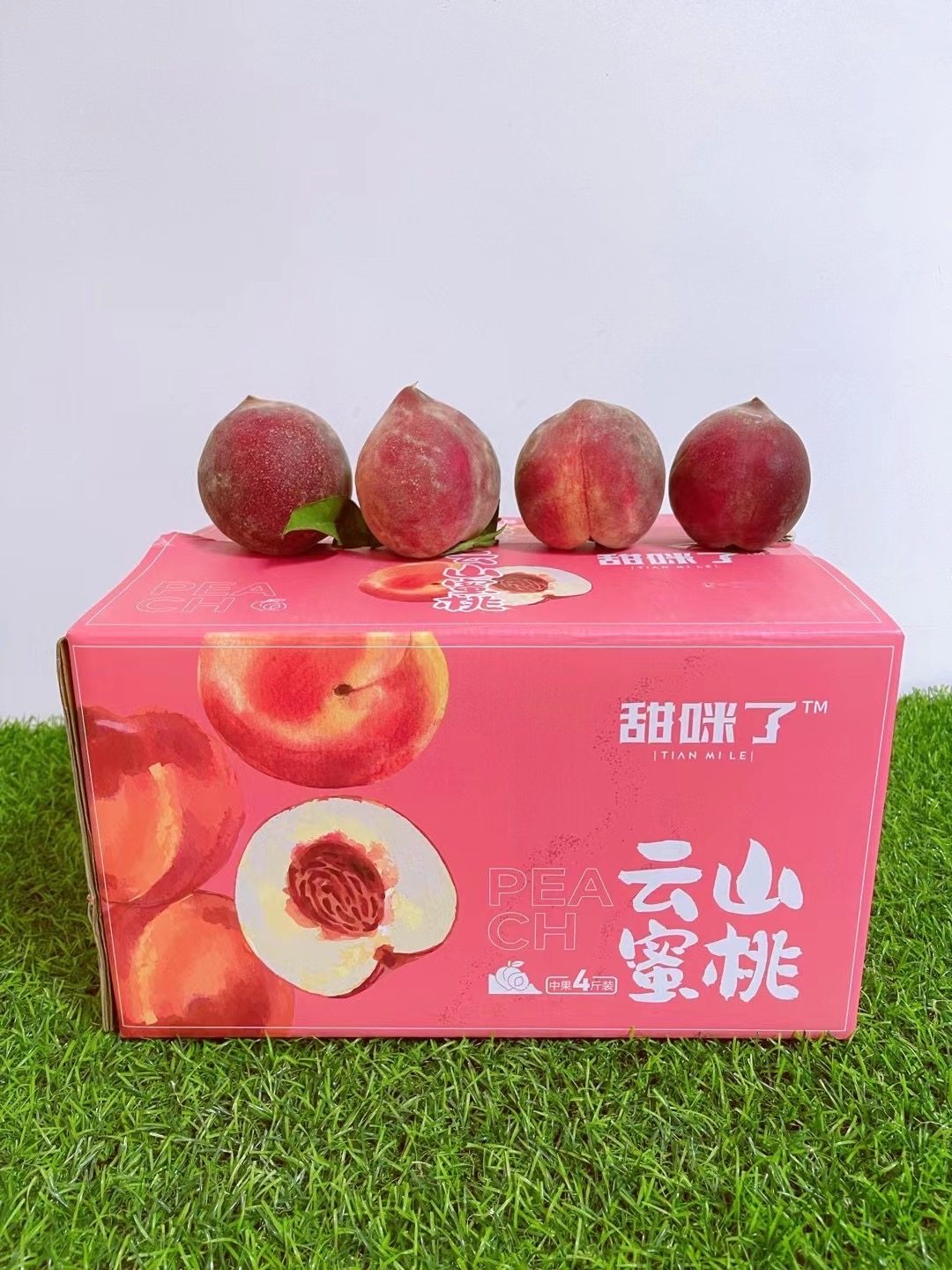 云南甜咪了云山蜜桃红宝石桃子当季水果新鲜现摘孕妇顺丰礼盒装