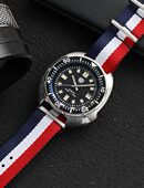 NATO表带代用万国卡西欧天梭男女款 透气尼龙帆布20 22北约腕带