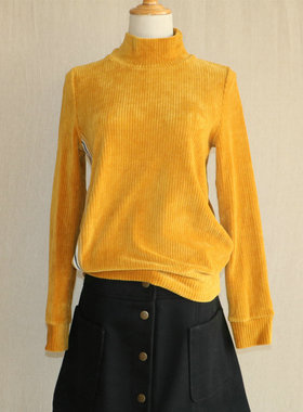 我爱我的恋衣坊商场撤柜专柜正品研色春秋长袖套头高领S762女卫衣