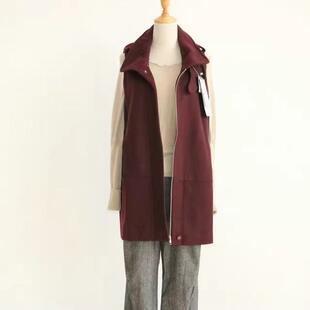 我爱我的恋衣坊安纳苏丝商场撤柜品牌折扣S761女秋冬无袖毛呢外套