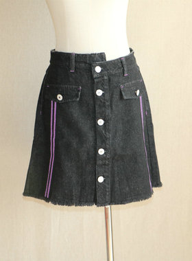 我爱我的恋衣坊商场撤柜专柜正品研色春秋季牛仔Y3Y810百搭半身裙