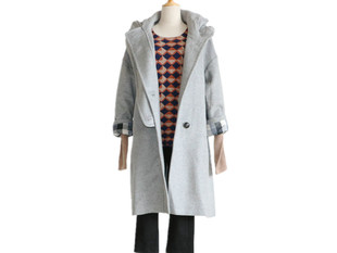 我爱我的恋衣坊安纳苏丝商场撤柜品牌正品大衣C851女装冬毛呢外套