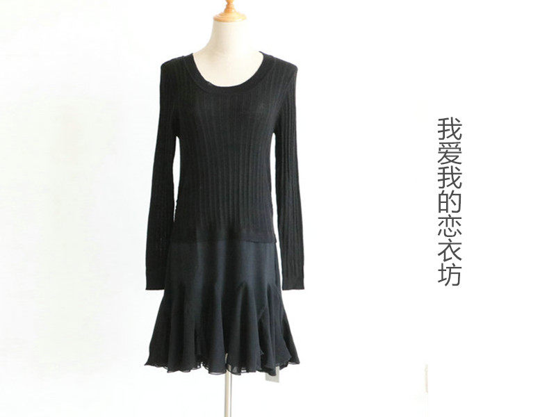 我爱我的恋衣坊安纳苏丝女装复古套头怀旧中长款长袖春L917针织衫