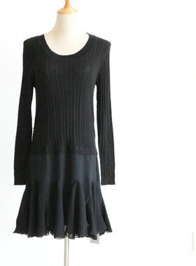 我爱我的恋衣坊安纳苏丝女装复古套头怀旧中长款长袖春L917针织衫