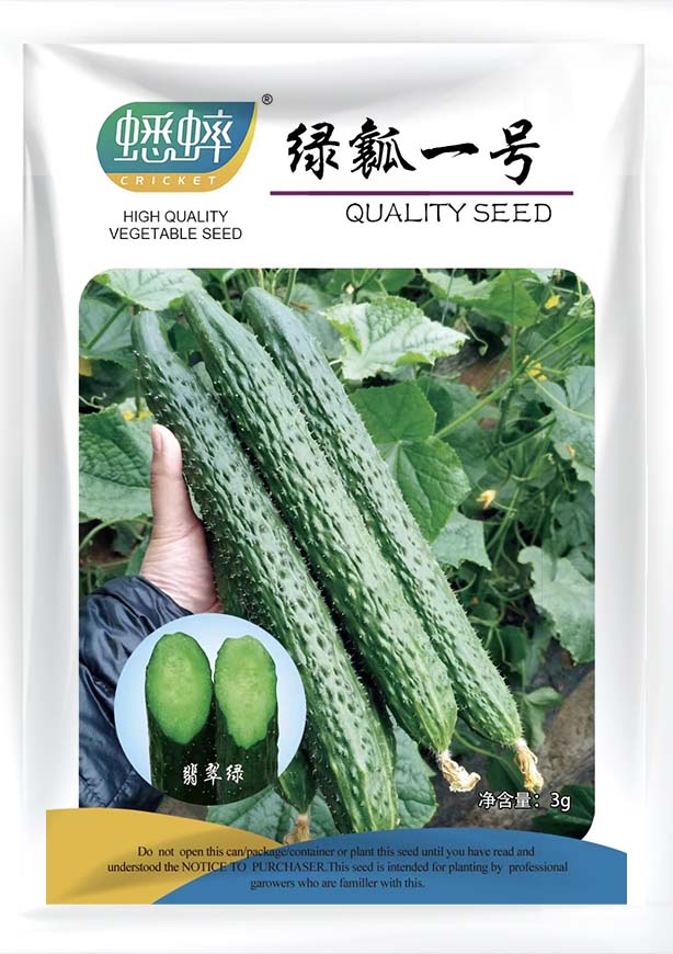 绿瓤一号黄瓜种子绿芯肉黄瓜苗秋冬老品种四季春季种籽秋蔬菜种孑