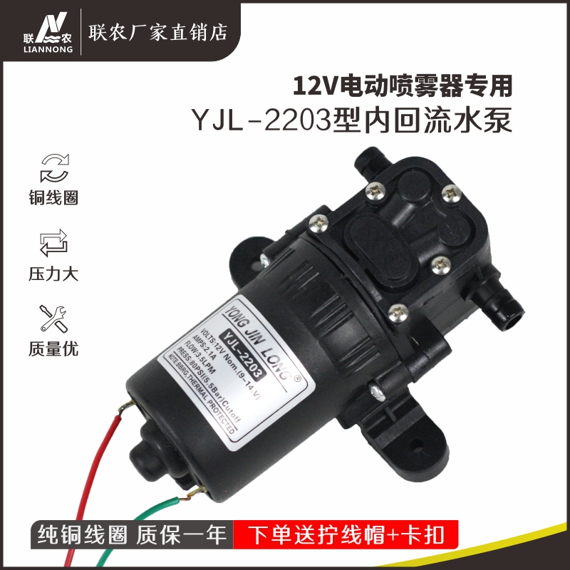 联农浙江台州铜线12V高压电机