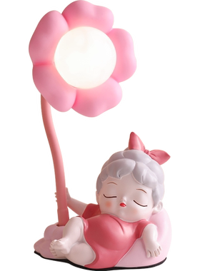 优贝家树脂灯卧室led灯装饰品