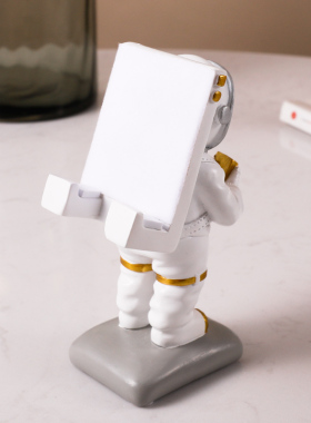 北欧创意手机座宇航员太空人平板支架桌面办公室茶几小摆件装饰品