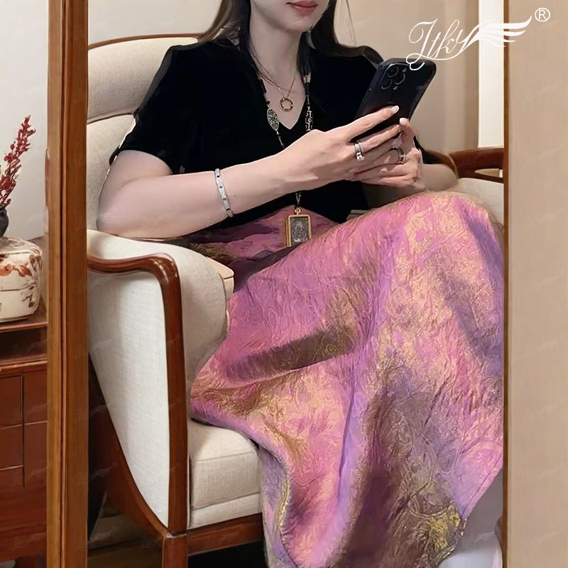 洋气简约休闲气质百搭优雅连衣裙