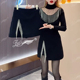 2025年春秋新款 流苏开叉半身裙设计感高腰短裙百搭A字包臀裙裤 女