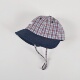 2026春夏男女童格子拼色遮阳帽宝宝防晒薄太阳帽婴幼儿软檐鸭舌帽