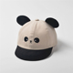 新款 男女童纯棉防晒可爱遮阳帽子 宝宝超萌熊猫软檐鸭舌帽春夏秋季