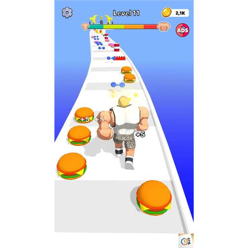 Unity2022项目源码 身体赛跑 肌肉男跑酷 铁人好多项