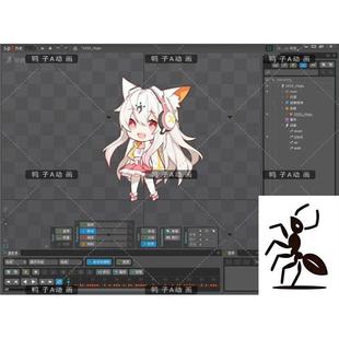 解神者X2Q版SPine50套角色动画二次元游戏精致可爱骨骼