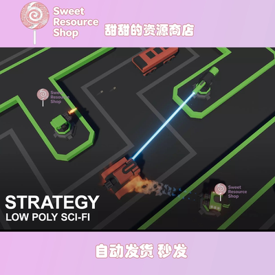 Unity Low Poly Sci-fi Strategy Tower Defense 1.1