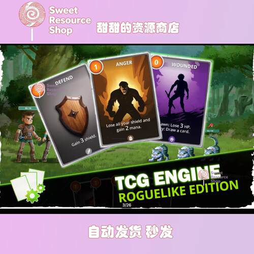 Unity TCG Engine Roguelike Co-op Card Game 1.09