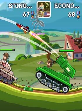 钢铁坦克之战游戏项目unity源码 HillsOfSteel