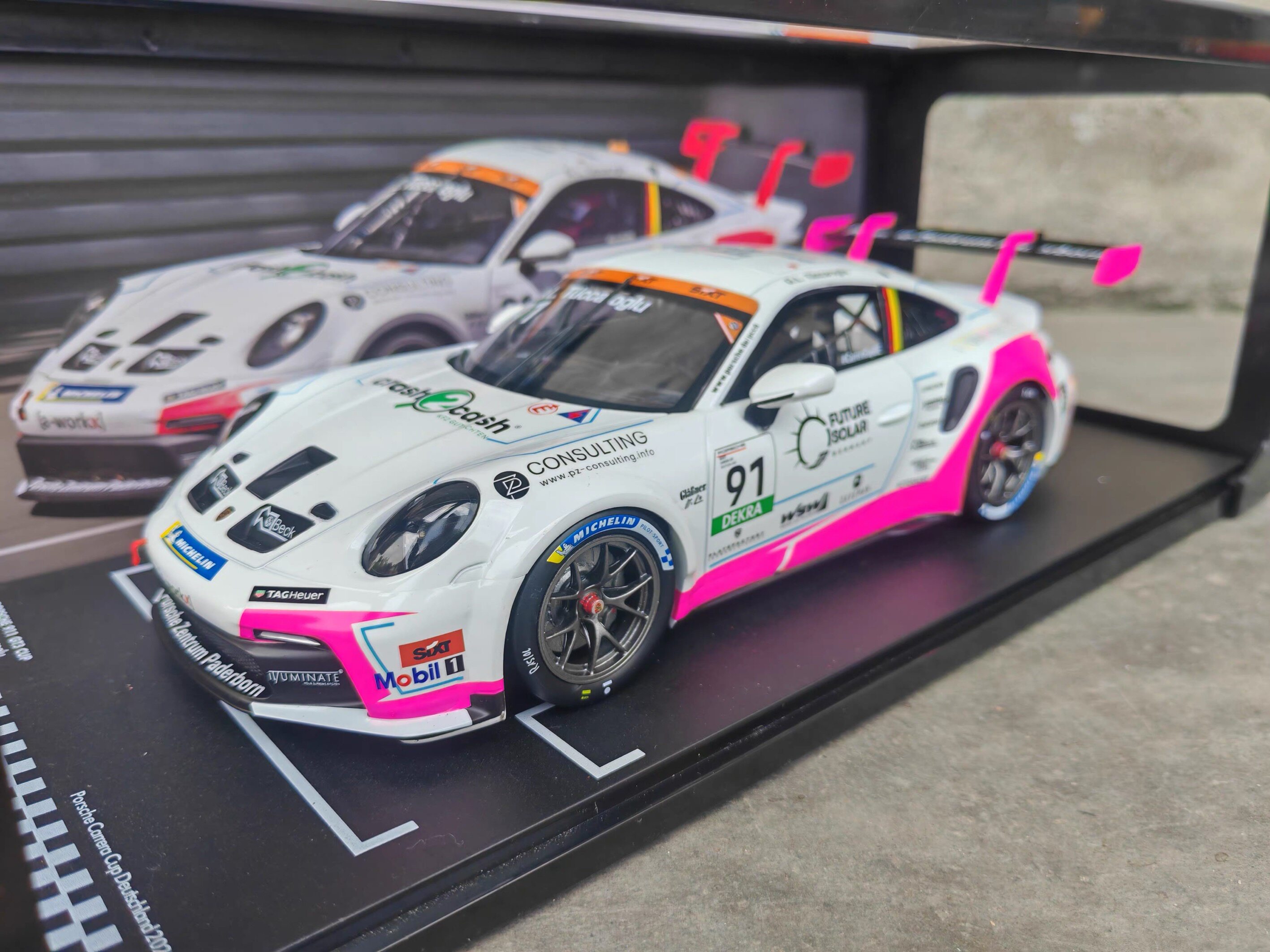 1/18 ixo保时捷Porsche 911车模91号赛车合金收藏摆件