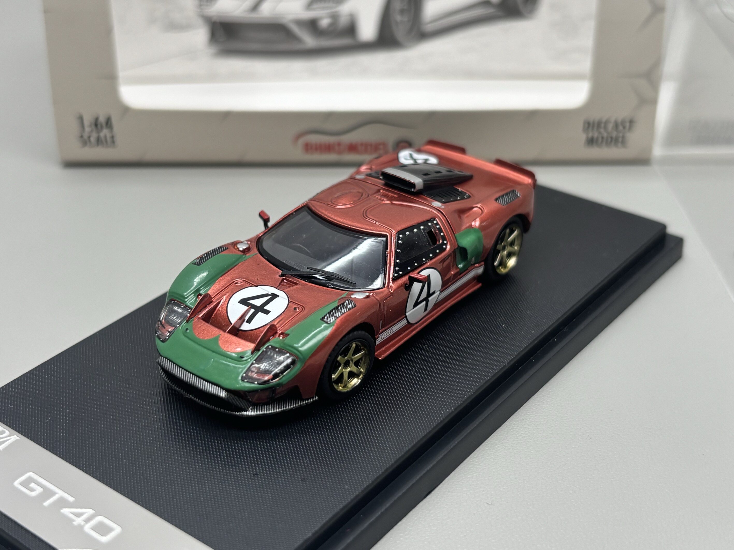 Rhino Model犀牛1:64福特GT40磁吸开盖仿真合金汽车模型收藏