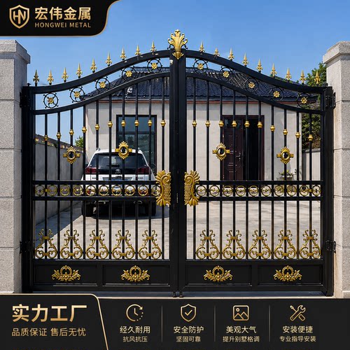 定制铁艺大门厂家直销质优价廉
