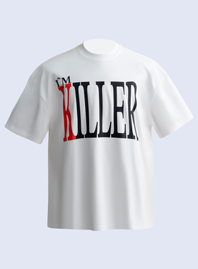 MGG 夏季标语字母印花短袖情侣纯棉白色基础简约T恤潮牌男女同款