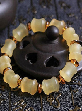 竹节女士骨头西藏文玩礼品佛珠
