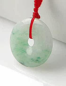 特价冰种飘花平安扣糯种玉怀古