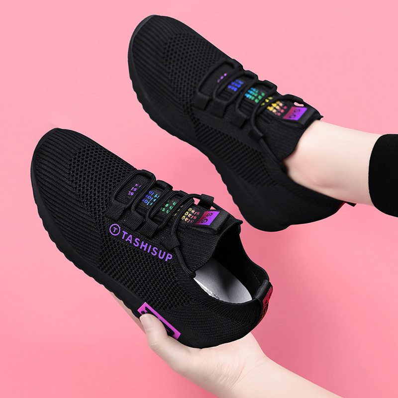 5cm增高鞋2026新款女鞋夏季透气网面鞋防滑舒适休闲鞋跳舞妈妈鞋