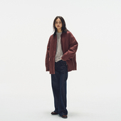 灯芯绒工装 7AM10PM 高级感安哥拉红夹棉风衣外套女 宽松棉服上衣