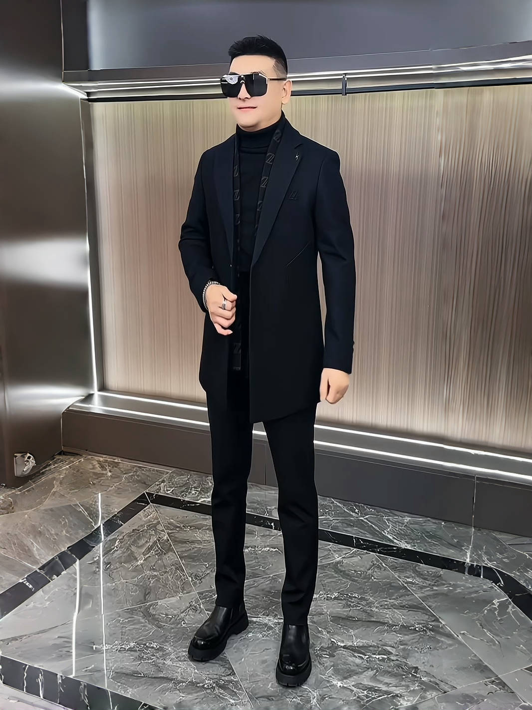 秋冬季新品男士中长款薄棉风衣时尚修身舒适男羊毛大衣大气简约潮,男装,毛呢大衣,淘宝优惠券,粉丝福利购,淘宝优惠卷