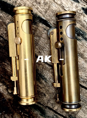 【重黎火具】战壕AK手工黄铜煤油打火机异型时尚复古收藏男士礼品