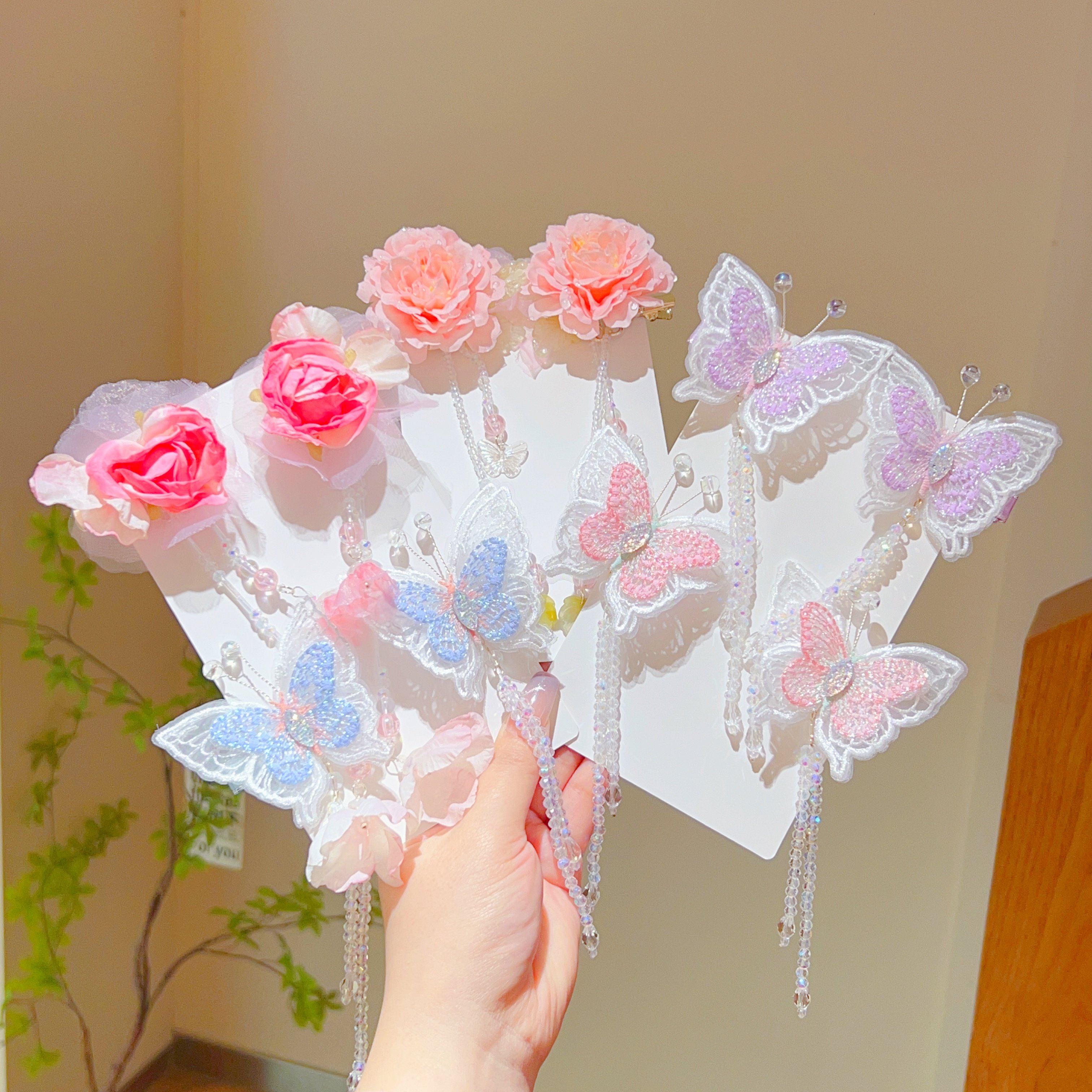 儿童发夹女童蝴蝶结碎发发卡