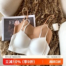 无痕运动内衣女背心式薄款聚拢上托大胸显小无钢圈吊带一体文胸罩
