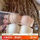 无肩带防滑内衣女美背隐形抹胸聚拢无痕粉底液收副乳透气文胸罩