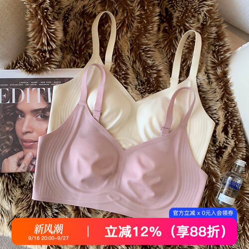 提未苏无钢圈大胸显小显瘦内衣