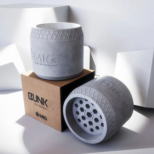 德国MIG水泥蜂窝烟锅多孔陶瓷大烟雾专用烟碗 hookah