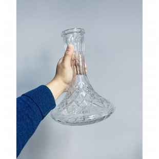 透明单层水晶 水烟壶专用 水晶瓶 切割圆点