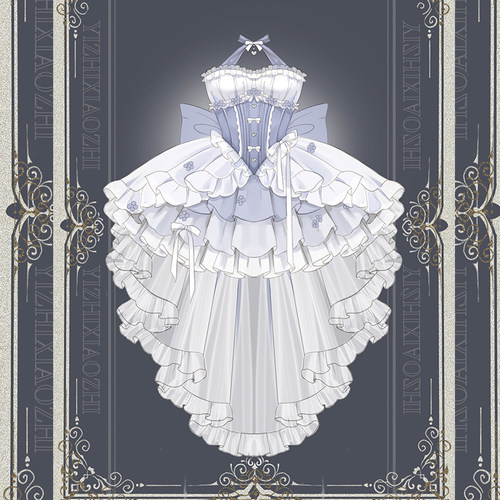 【10抵扣20R意向金】原创lolita拖尾华丽芭蕾风全款裙子148一团价