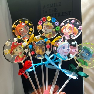 汪汪队卡通手工棒棒糖糖果定制礼盒零食儿童节礼物生日创意圣诞节