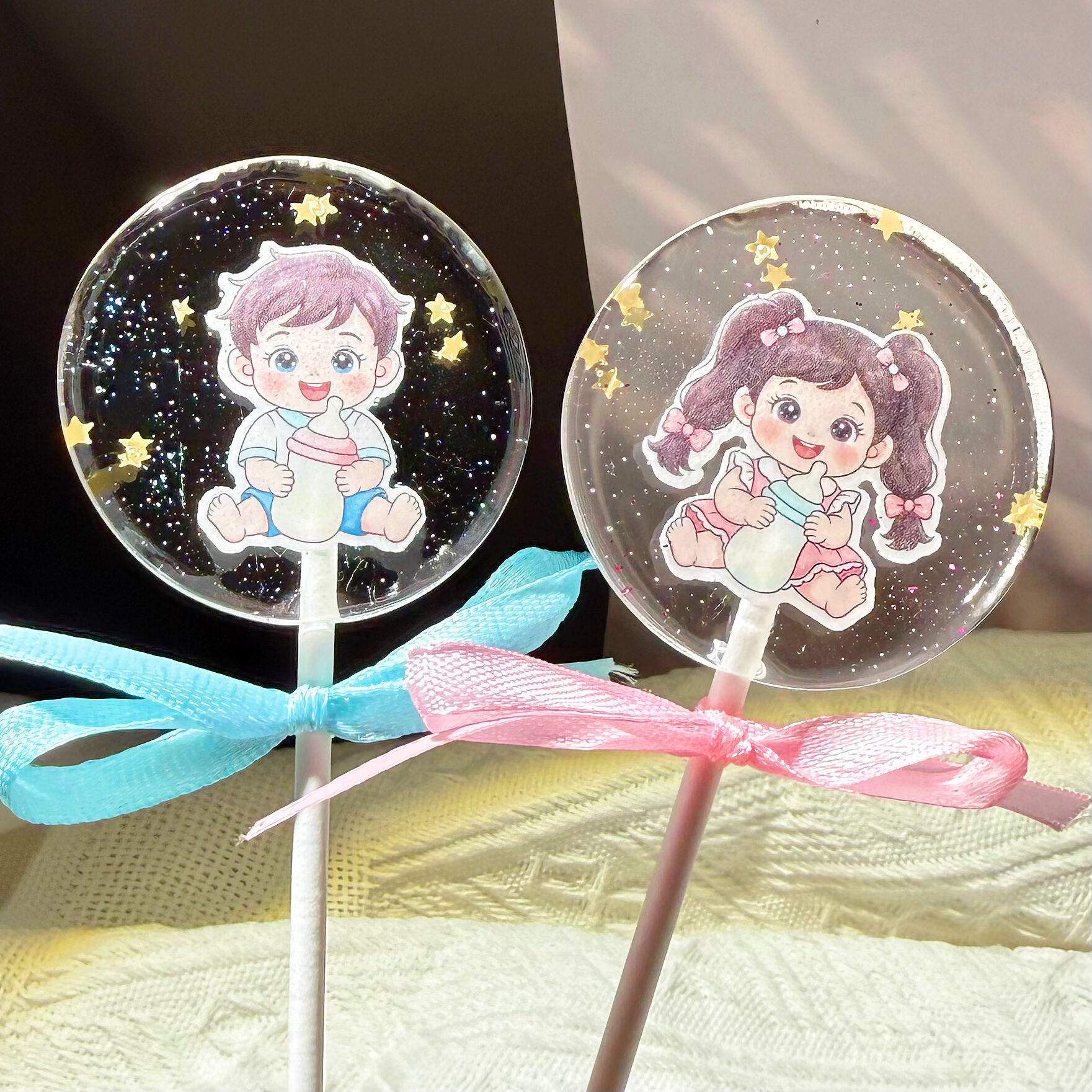 羊宝宝棒棒糖马卡通手工糖果创意好孕试管波板糖儿童移植定制零食