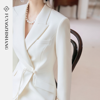 FUYAO知性风新中式西装外套