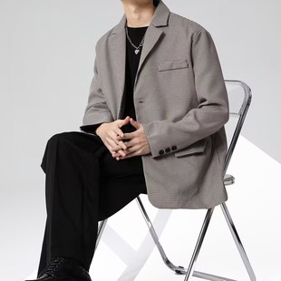 2025秋青少年韩版 包邮 满68 潮流痞宽松百搭休闲西服 精品清仓
