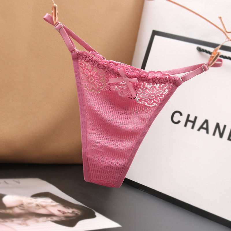 简约清纯细带丁字裤女性低腰T型裤女士白领蕾丝透视ins风三角裤内,女士内衣/男士内衣/家居服,女丁字裤,淘宝优惠券,粉丝福利购,淘宝优惠卷